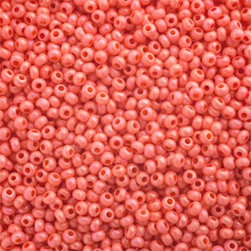 Preciosa 10/0 Rocaille Seed Beads - SB10-09451 - Chalk Pink Rainbow SOLGEL