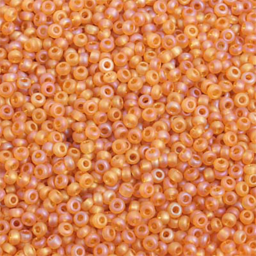 Preciosa 10/0 Rocaille Seed Beads - SB10-11050M - Transparent Topaz AB Matt