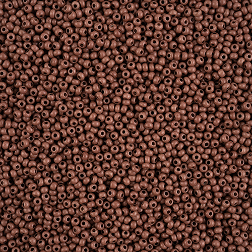 Preciosa 10/0 Rocaille Seed Beads - SB10-16A19M - Matte Dark Brown - Terra Intensive