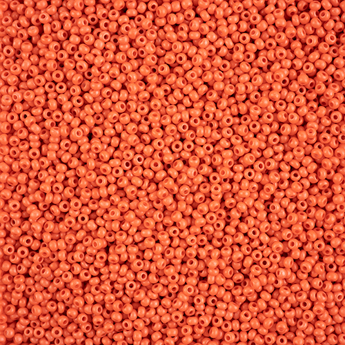 Preciosa 10/0 Rocaille Seed Beads - SB10-16A91M - Matte Orange - Terra Intensive
