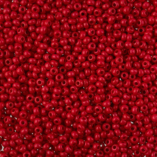Preciosa 10/0 Rocaille Seed Beads - SB10-16A98 - Red - Terra Intensive