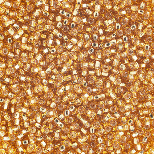 Preciosa 10/0 Rocaille Seed Beads - SB10-17050 - Silver Lined Gold