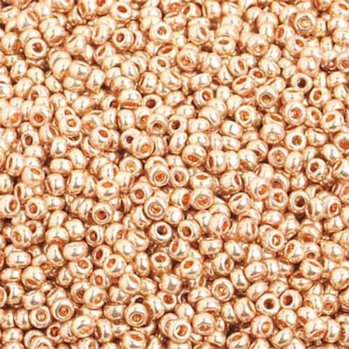 Preciosa 10/0 Rocaille Seed Beads - SB10-18184 - Metallic Gold SOLGEL