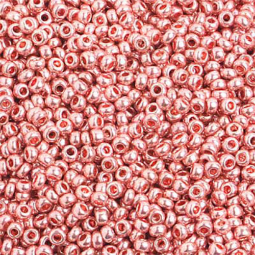 Rocailles size 6/0 (4mm) Pink Dyed Pearl, Preciosa Ornela