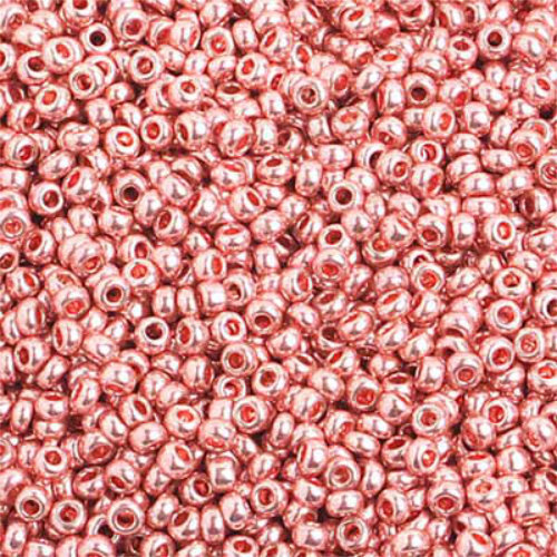 Preciosa 10/0 Rocaille Seed Beads - SB10-18191 - Metallic Pink SOLGEL
