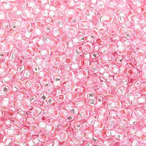 Preciosa 10/0 Rocaille Seed Beads - SB10-18273 - Silver Lined Dyed Pink
