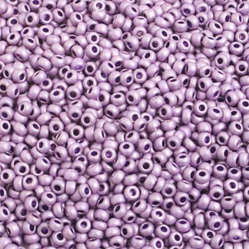 Preciosa 10/0 Rocaille Seed Beads - SB10-18528M - Metallic Mauve Matt Terra Color