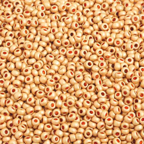Preciosa 10/0 Rocaille Seed Beads - SB10-18583M - Metallic Gold Matt Terra Color