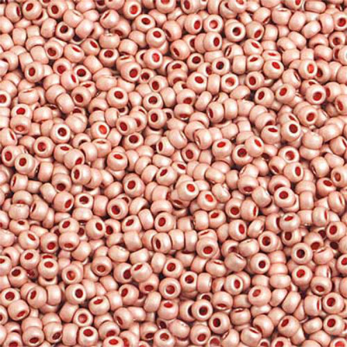 Preciosa 10/0 Rocaille Seed Beads - SB10-18589M - Metallic Beige Matt Terra Color