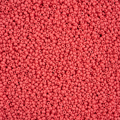 Preciosa 10/0 Rocaille Seed Beads - SB10-22M08 - Matte Chalk Red - PermaLux