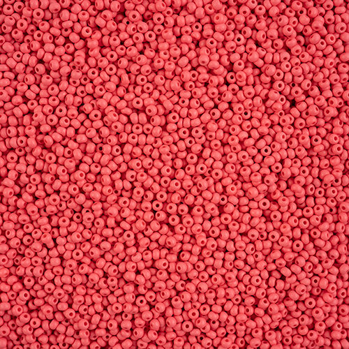 Preciosa 10/0 Rocaille Seed Beads - SB10-22M08 - Matte Chalk Red - PermaLux