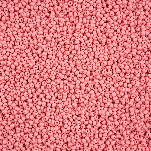 Preciosa 10/0 Rocaille Seed Beads - SB10-22M09 - Matte Chalk Pink - PermaLux