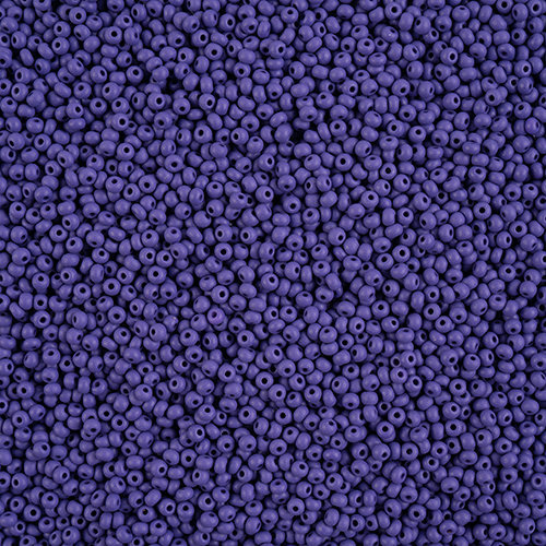 Preciosa 10/0 Rocaille Seed Beads - SB10-22M15 - Matte Chalk Dark Violet - PermaLux