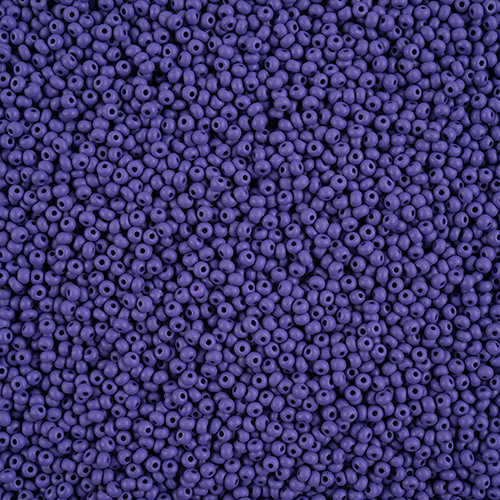 Preciosa 10/0 Rocaille Seed Beads - SB10-22M15 - Matte Chalk Dark Violet - PermaLux