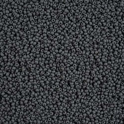 Preciosa 10/0 Rocaille Seed Beads - SB10-22M22 - Matte Chalk Grey - PermaLux