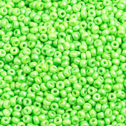 Preciosa 10/0 Rocaille Seed Beads - SB10-23530 - Shiny Green