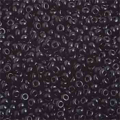 Preciosa 10/0 Rocaille Seed Beads - SB10-23980 - Opaque Black