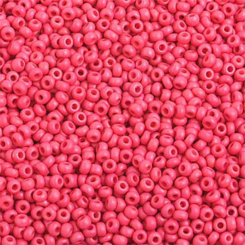 Preciosa 10/0 Rocaille Seed Beads - SB10-26960M - Opaque Red Matt
