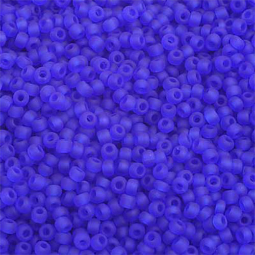 Preciosa 10/0 Rocaille Seed Beads - SB10-30080M - Transparent Dark Blue Matt