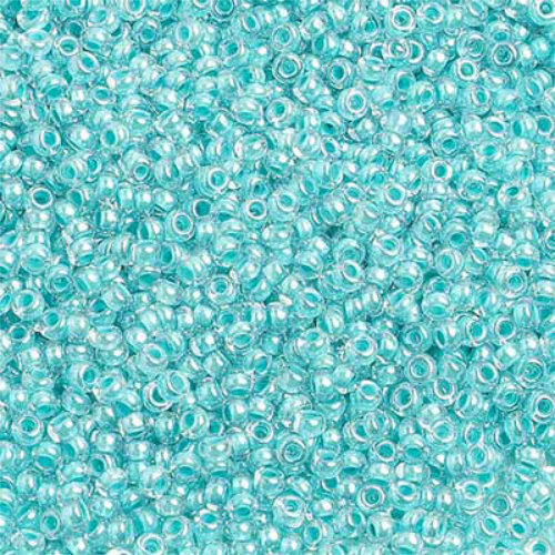Preciosa 10/0 Rocaille Seed Beads - SB10-38158 - Crystal Lined Turquoise