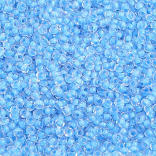 Preciosa 10/0 Rocaille Seed Beads - SB10-38336 - Crystal Lined Blue Terra Color