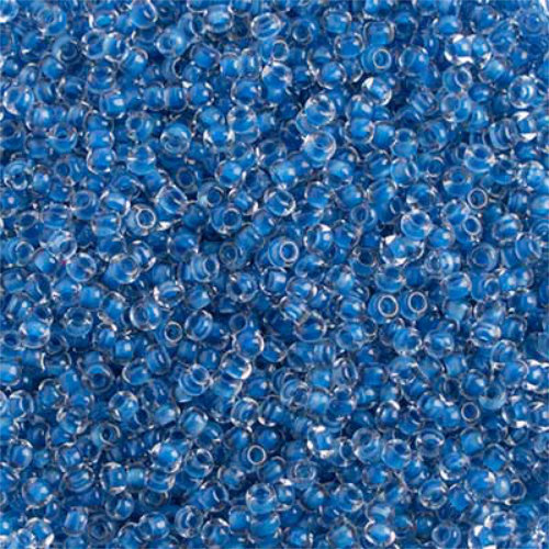 Preciosa 10/0 Rocaille Seed Beads - SB10-38338 - Crystal Lined Dark Blue Terra Color
