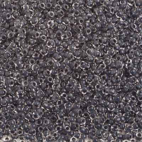 Preciosa 10/0 Rocaille Seed Beads - SB10-38349 - Crystal Lined Black Terra Color