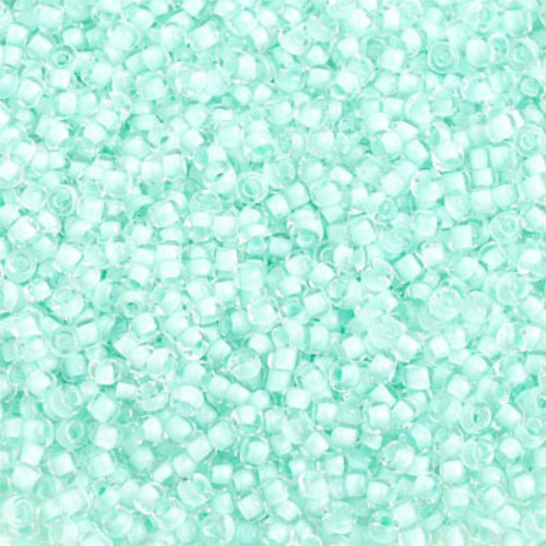 Preciosa 10/0 Rocaille Seed Beads - SB10-38353 - Crystal Lined Light Mint Terra Color