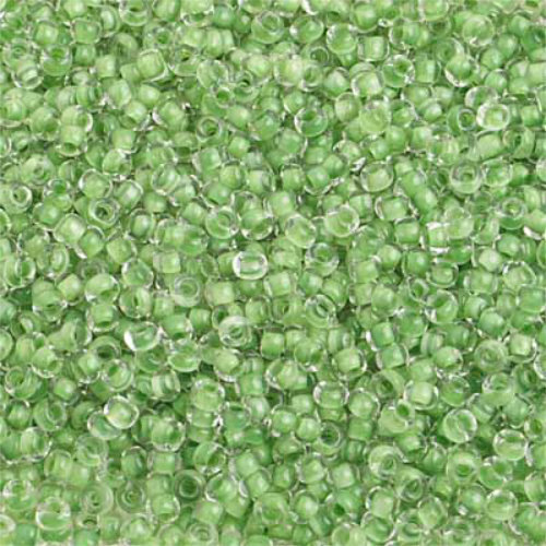 Preciosa 10/0 Rocaille Seed Beads - SB10-38357 - Crystal Lined Olive Green Terra Color