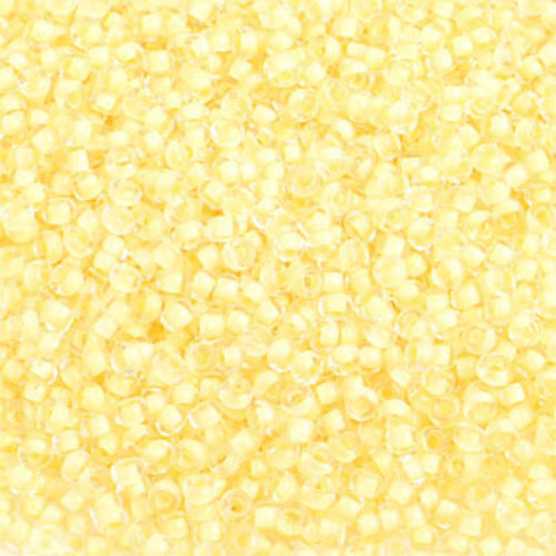Preciosa 10/0 Rocaille Seed Beads - SB10-38381 - Crystal Lined Pale Yellow Terra Color