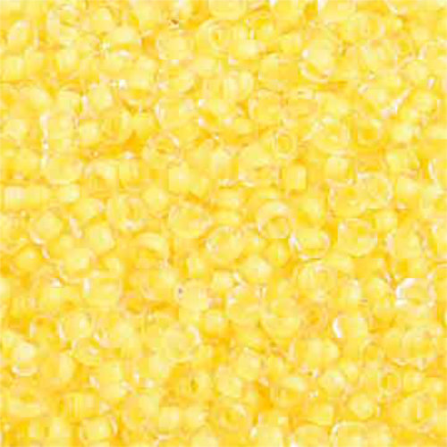 Preciosa 10/0 Rocaille Seed Beads - SB10-38386 - Crystal Lined Yellow Terra Color