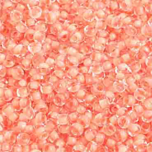 Preciosa 10/0 Rocaille Seed Beads - SB10-38389 - Crystal Lined Orange Terra Color