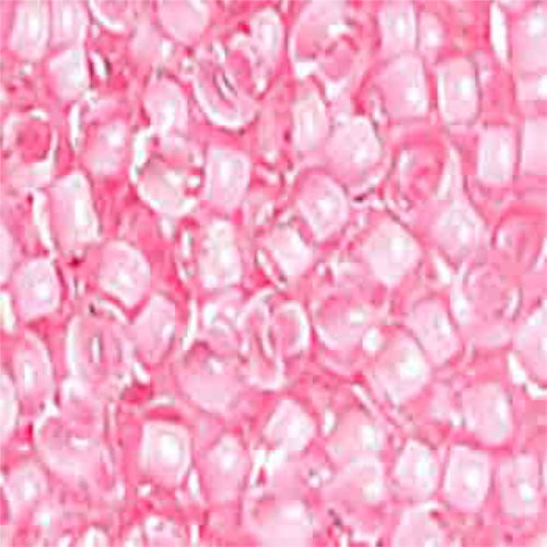 Preciosa 10/0 Rocaille Seed Beads - SB10-38394 - Crystal Lined Pink Terra Color