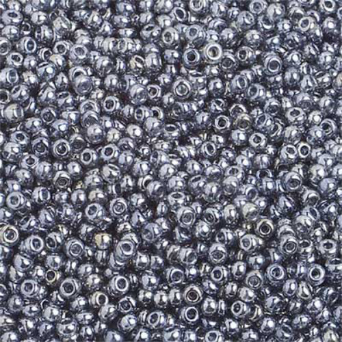 Preciosa 10/0 Rocaille Seed Beads - SB10-46010 - Black Diamond Luster