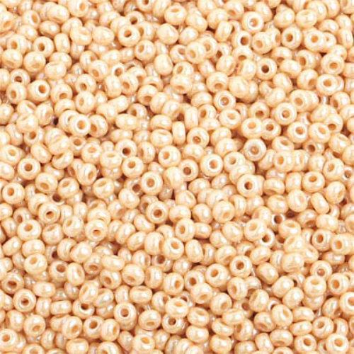 Preciosa 10/0 Rocaille Seed Beads - SB10-46085 - Opaque Ivory Luster