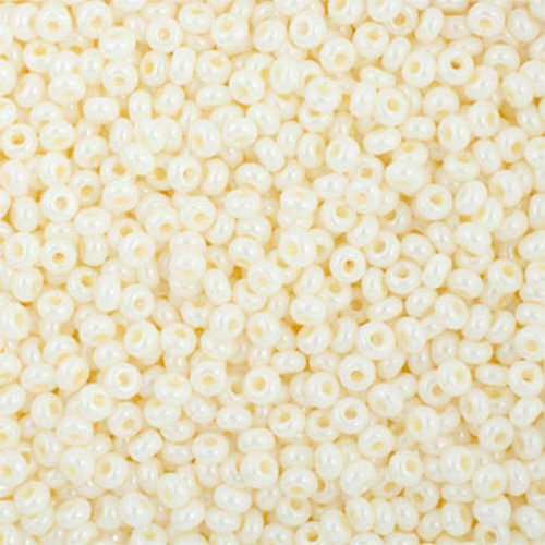 Preciosa 10/0 Rocaille Seed Beads - SB10-46381 - Opaque Cream