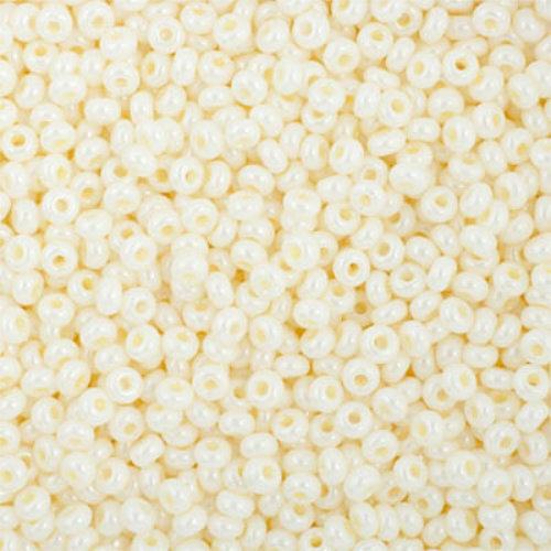 Preciosa 10/0 Rocaille Seed Beads - SB10-46381 - Opaque Cream