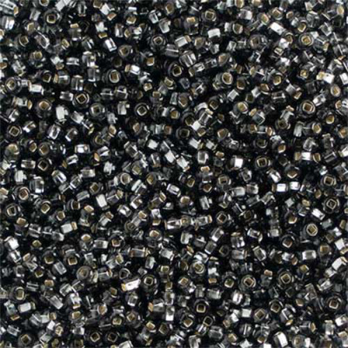 Preciosa 10/0 Rocaille Seed Beads - SB10-47010 - Silver Lined Grey