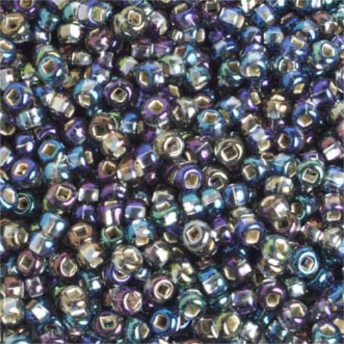Preciosa 10/0 Rocaille Seed Beads - SB10-47019 - Silver Lined Grey AB