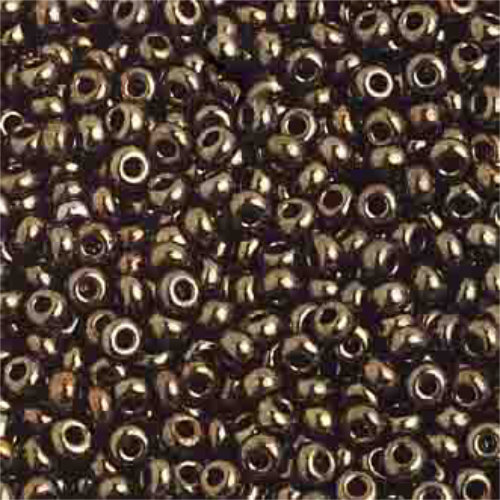 Preciosa 10/0 Rocaille Seed Beads - SB10-49055 - Opaque Green Luster