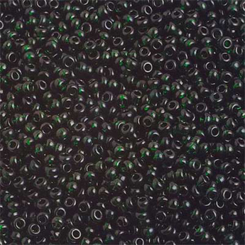 Preciosa 10/0 Rocaille Seed Beads - SB10-50150 - Transparent Dark Green