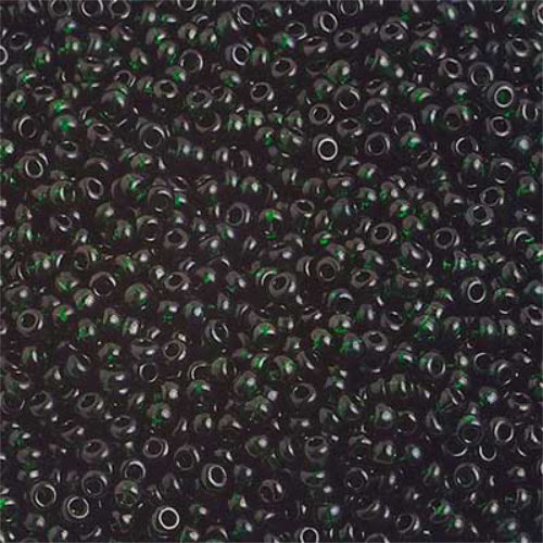 Preciosa 10/0 Rocaille Seed Beads - SB10-50150 - Transparent Dark Green