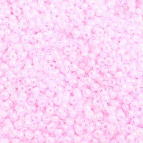 Preciosa 10/0 Rocaille Seed Beads - SB10-57573 - Opaque Dyed Iris Pink