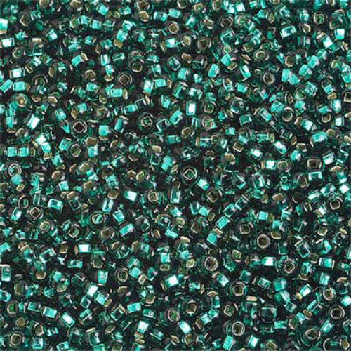 Preciosa 10/0 Rocaille Seed Beads - SB10-57710 - Silver Lined Teal Green