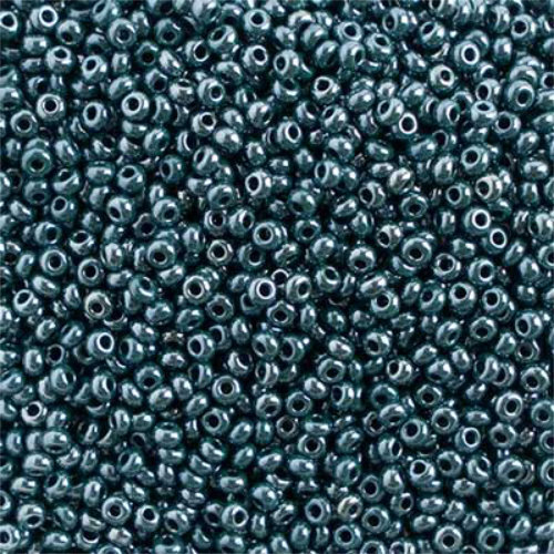 Preciosa 10/0 Rocaille Seed Beads - SB10-58270 - Opaque Dark Green Luster