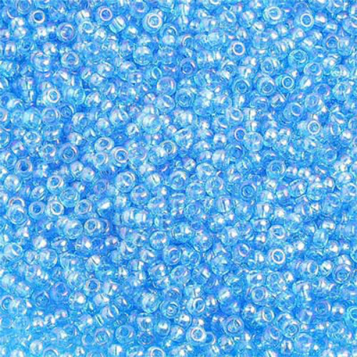 Preciosa 10/0 Rocaille Seed Beads - SB10-61010 - Transparent Iris Aqua