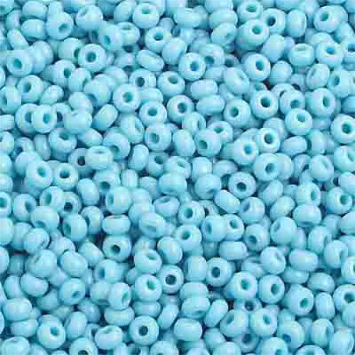 Preciosa 10/0 Rocaille Seed Beads - SB10-63030 - Opaque Turquoise Blue