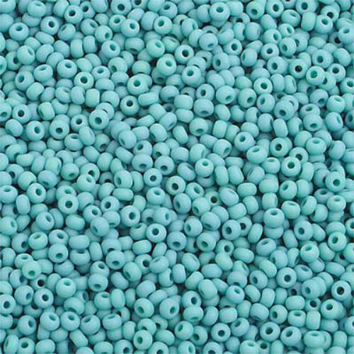 Preciosa 10/0 Rocaille Seed Beads - SB10-63130M - Opaque Turquoise Matt