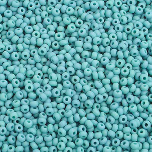 Preciosa 10/0 Rocaille Seed Beads - SB10-63130M - Opaque Turquoise Matt