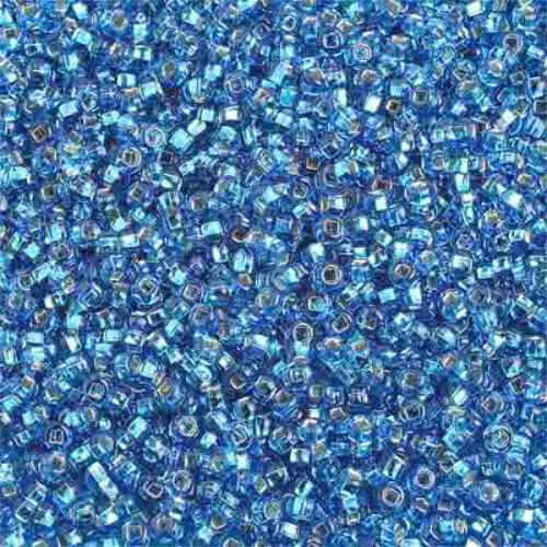 Preciosa 10/0 Rocaille Seed Beads - SB10-67150 - Silver Lined Light Blue